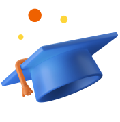A graduation hat cartoon
